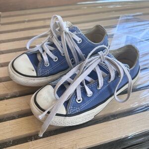 Converse Kids Blue and White Sneakers Size 12